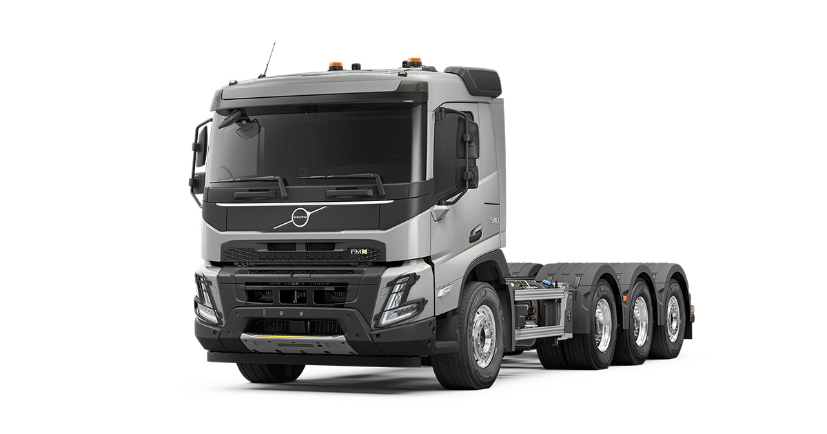 dentro de un volvo semi vnl 430